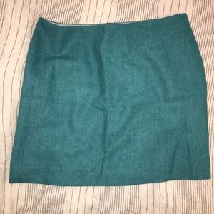 Teal wool J. Crew skirt size 4